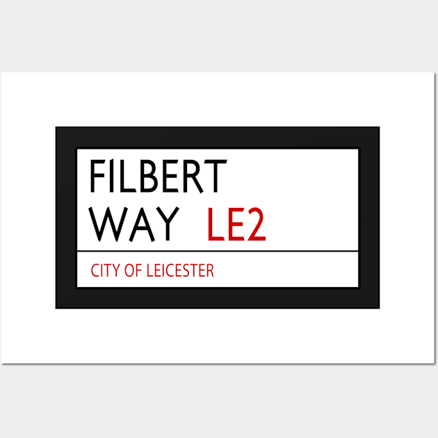 Filbert Way Leicester Wall Art by Confusion101